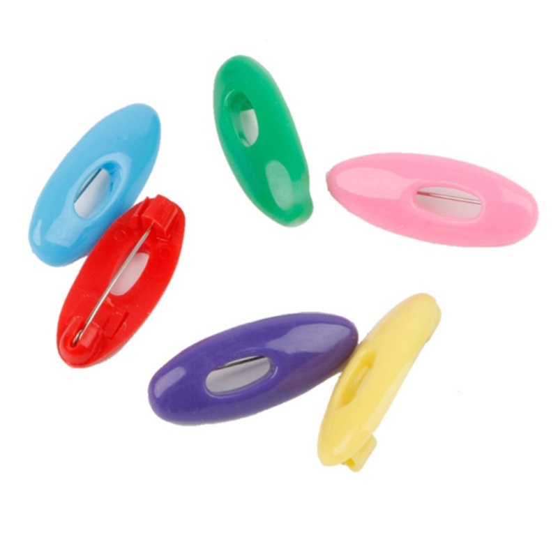 Ghim Cài Khăn Choàng Hình Oval Màu Trơn An Toàn Cho Phụ Nữ Hồi Giáo