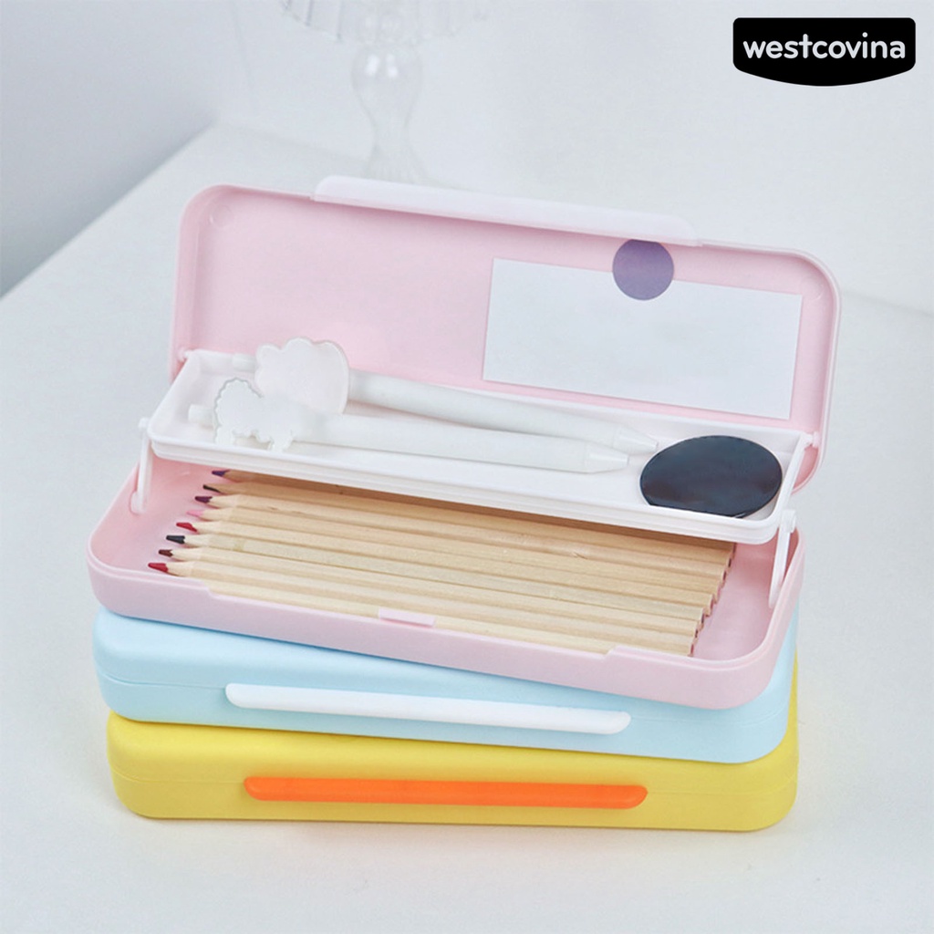 [Hot]✍Hộp Đựng Đồ Dùng Bằng PP Viền Mịn Cỡ Lớn Chống Mòn Tiện Dụng Cho Trường Học