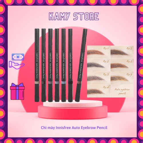 Chì mày Innisfree Auto Eyebrow Pencil