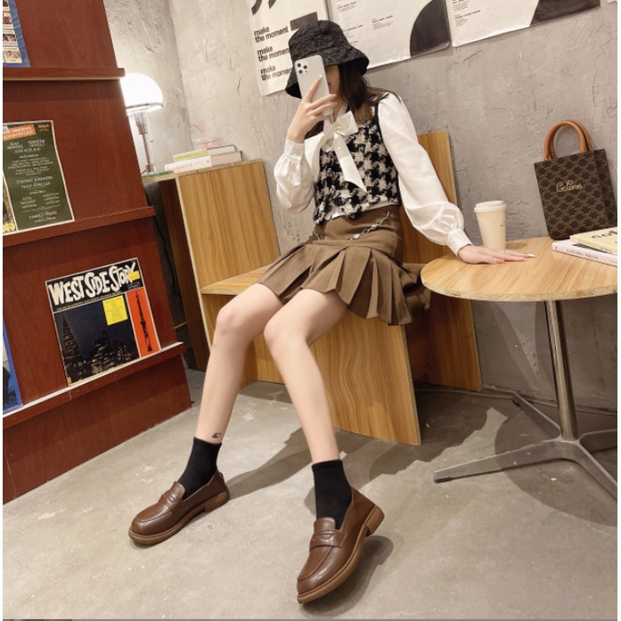 -Giày lười Nhật Bản giày nữ Oxford Japanese high school 2022 N2