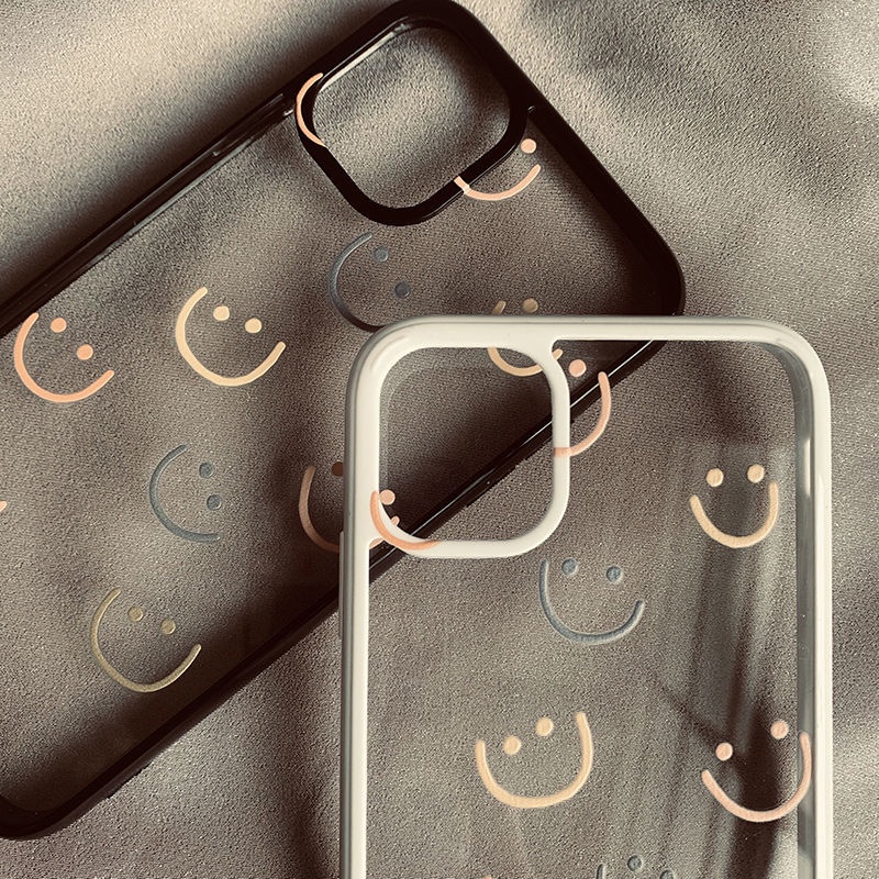 Ốp Điện Thoại Trong Suốt Chống Rơi In Hình Mặt Cười Cá Tính Cho Apple 11/12/13Promax Iphone78plus X/Xsxr