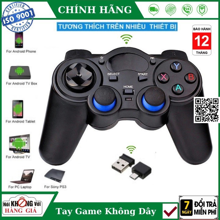 1668 Tay cầm chơi game không dây đa năng PC máy tính xách tay cho PS3 USB Tablet TV Box TV thông minh