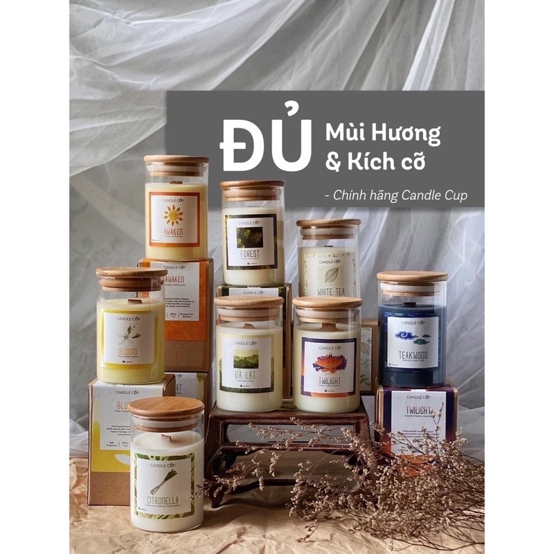 Nến Thơm Tinh Dầu Thiên Nhiên AGAYA/Candle Cup - 100% Thành Phần Thiên Nhiên