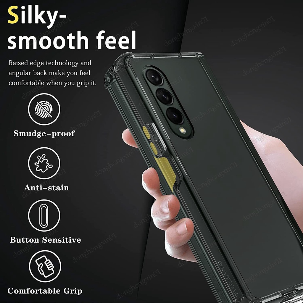 Ốp Điện Thoại Trong Suốt Siêu Mỏng Chống Sốc Cho Samsung Galaxy Z Fold 4 5G