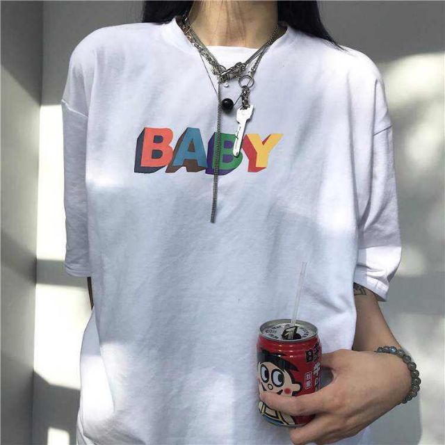 Áo thun Có sizeFull màu tay lỡ Unisex BaBy