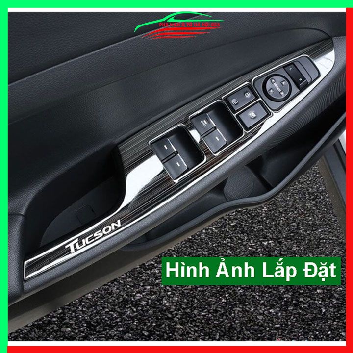 Ốp nội thất cho xe ô tô Hyundai Tucson 2018-2019 vân Titan bảo vệ chống trầy xước và làm đẹp xe