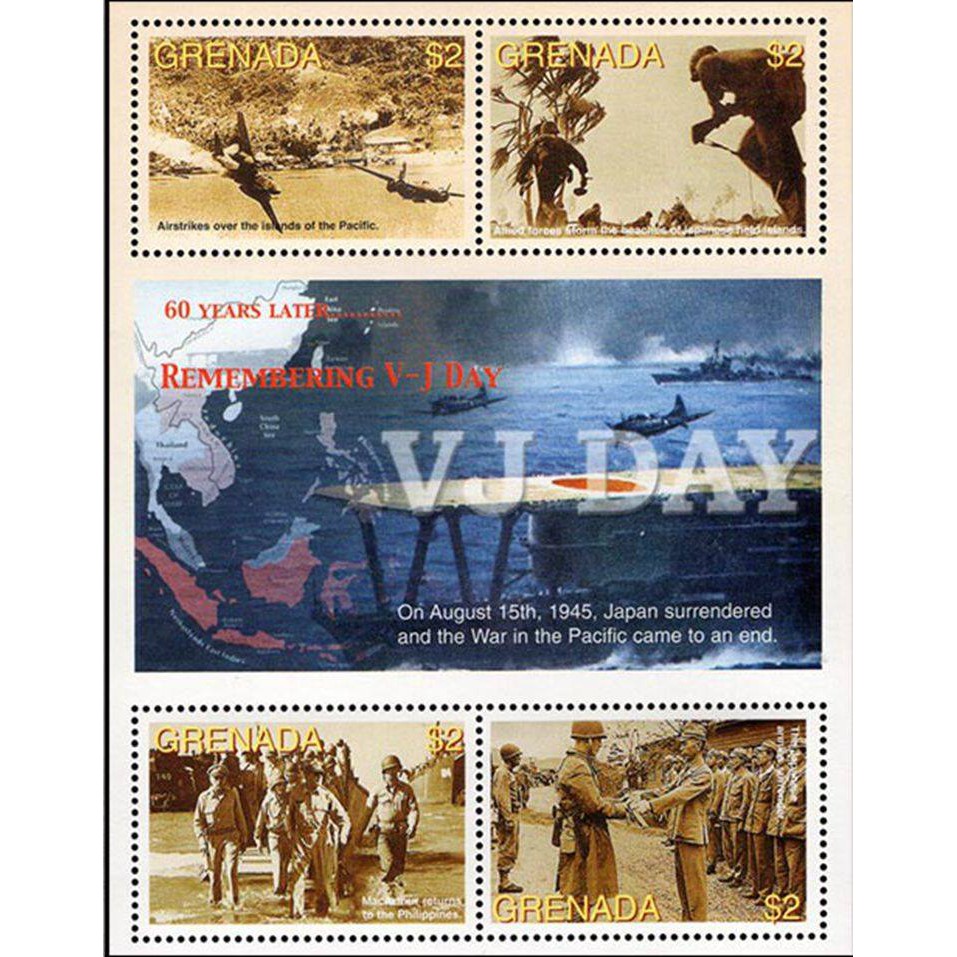 Tem sưu tập Tem Grenada 2005 Việt Nam trên Tem Thế Giới V J Day