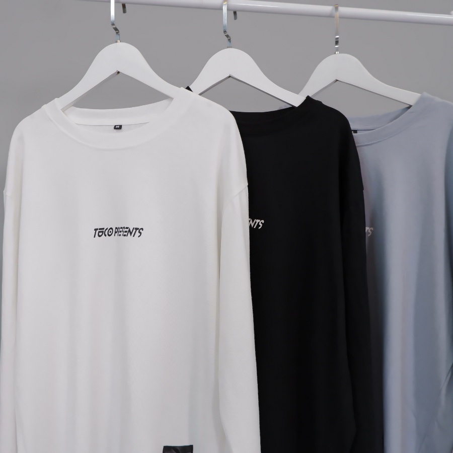 Áo thun DÀI TAY TUCO trắng form rộng oversize unisex nam nữ nỉ dày dặn không xù local brand. phông basic cotton tay dài