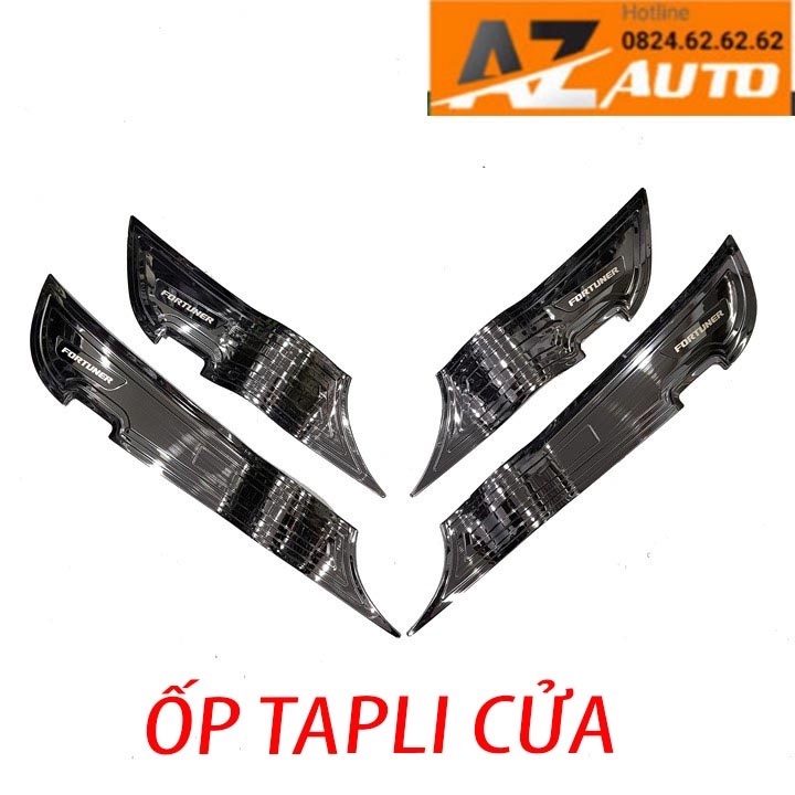 Ốp tapli cửa Fortuner 2018-2022 titan cao cấp