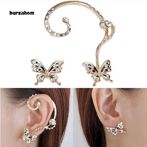 Hoa tai hình bướm đính đá thời trang dành cho nữ