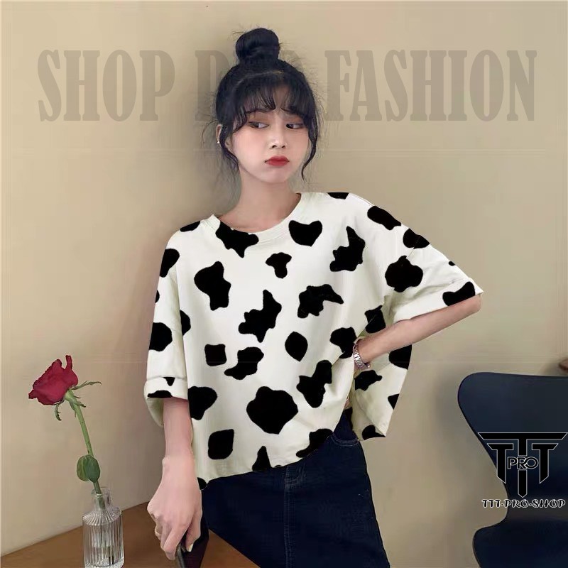 [Mã FAMAYWA giảm 10K đơn 50K] Áo croptop bò sữa, cừu trắng đen, ngựa vèn, áo thun nữ TTT-PRO SHOP | BigBuy360 - bigbuy360.vn
