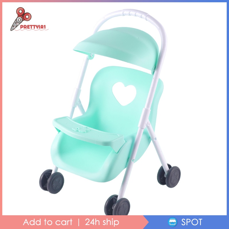 Xe Đẩy Em Bé / Búp Bê Prettyia1 Có Thể Gấp Gọn Tiện Dụng