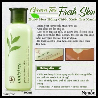 Nước Cân Bằng Da Innisfree Green Tea Fresh Skin - HQ