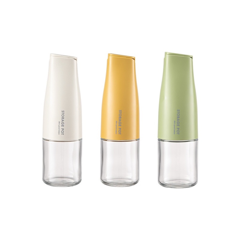 Lọ Thủy Tinh Đựng Gia Vị Tự Động Đóng Mở Chống Rò Rỉ Cho Nhà Bếp