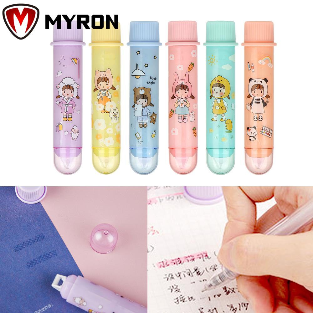 MYRON New Correction Tape Portable Glue Tape Dispenser Dots Stick Roller 2 in 1 Creative Refillable Scrapbooking Decor Stationery Lovely Double Sided Adhesive