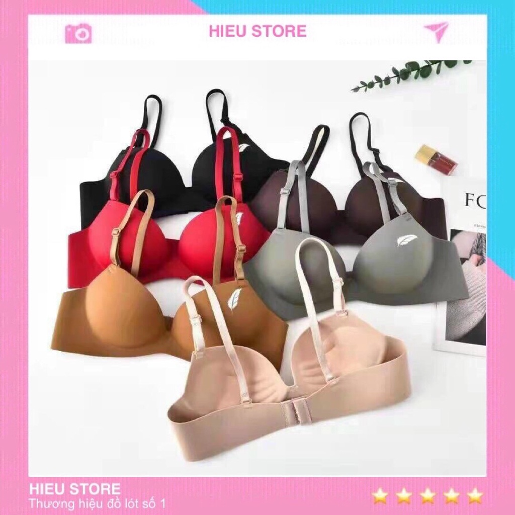 Áo Ngực Nữ Su Đúc Không Gọng, Thiết Kế Bàn Tay Nâng Ngực Tạo Khe Cực Đẹp Hieu Store24h - A01