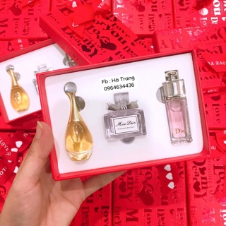 Sét Nước Hoa Dior Mini 3 món