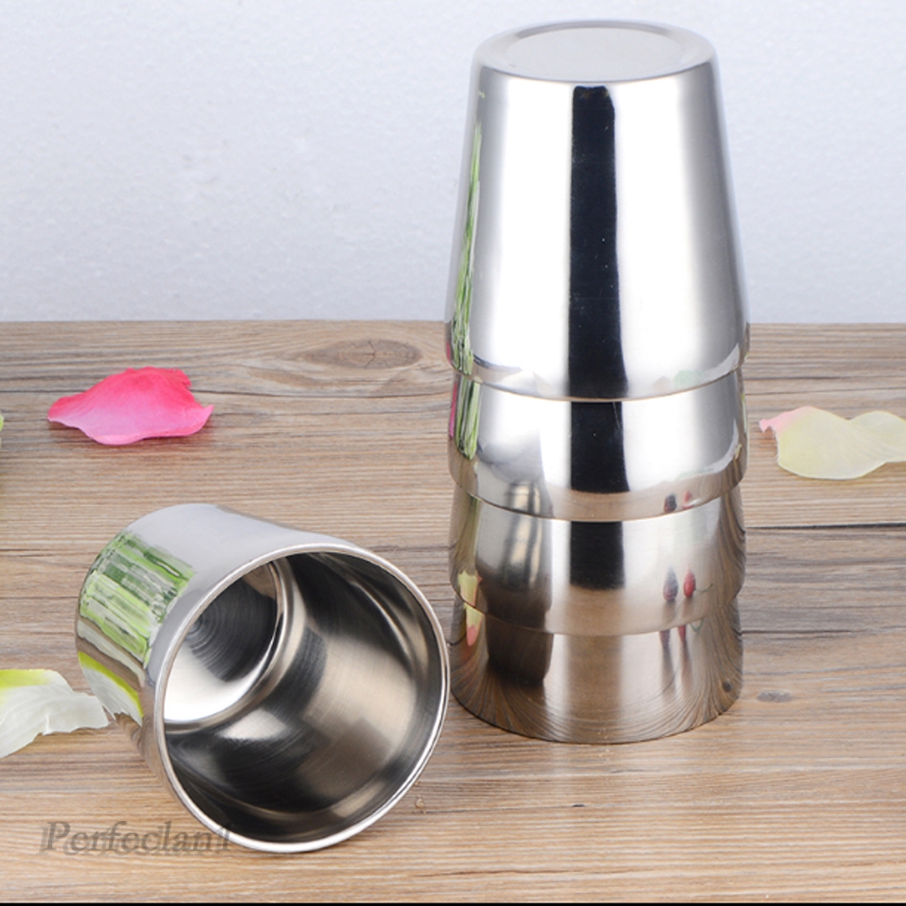 Stainless Steel Tumbler Double Wall Insulated Travel Coffee Mug for Drinks Beverage 180ml