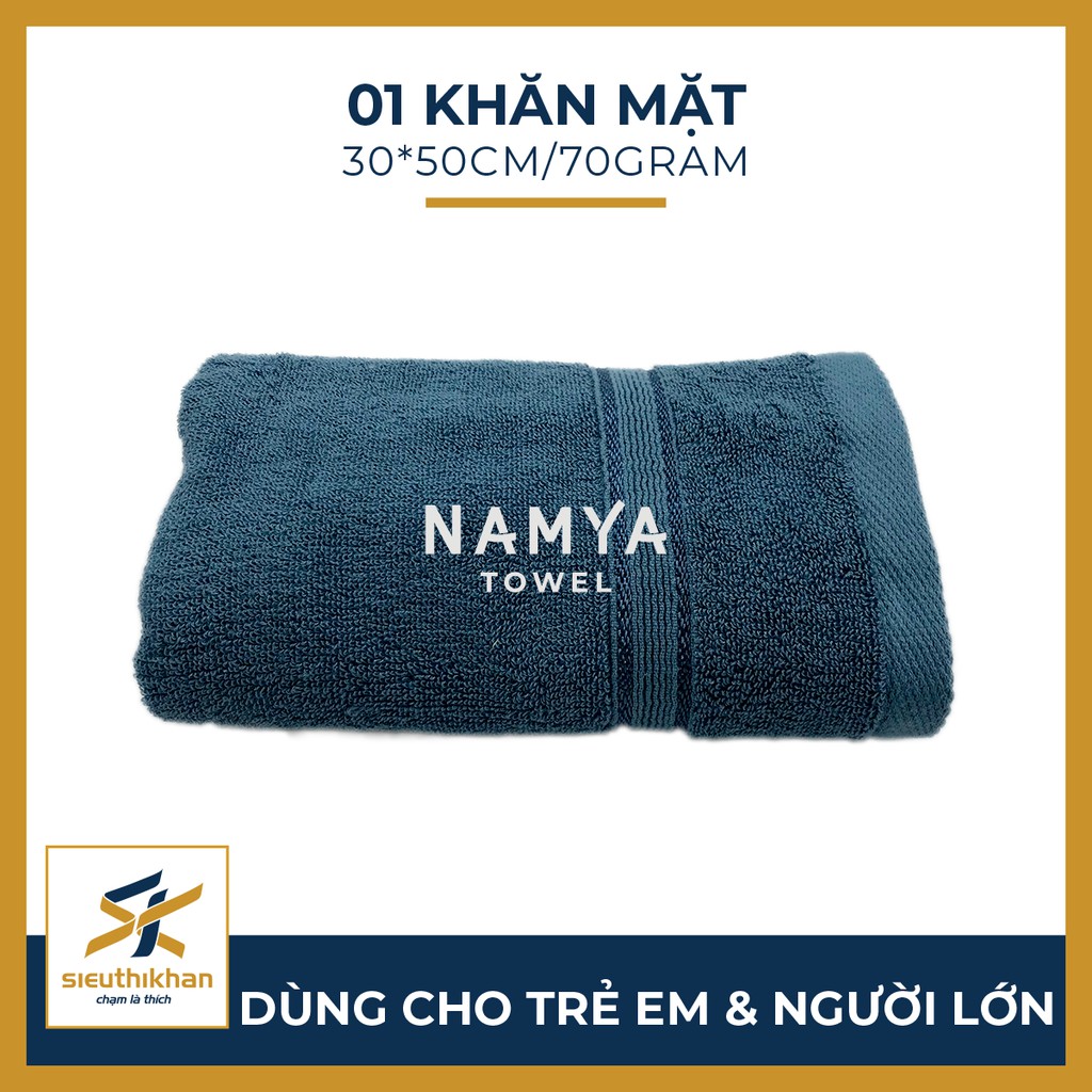 KHĂN LAU MẶT 30*50CM MỀM MẠI, HÚT NƯỚC, NHANH KHÔ | NAMYA NFH8