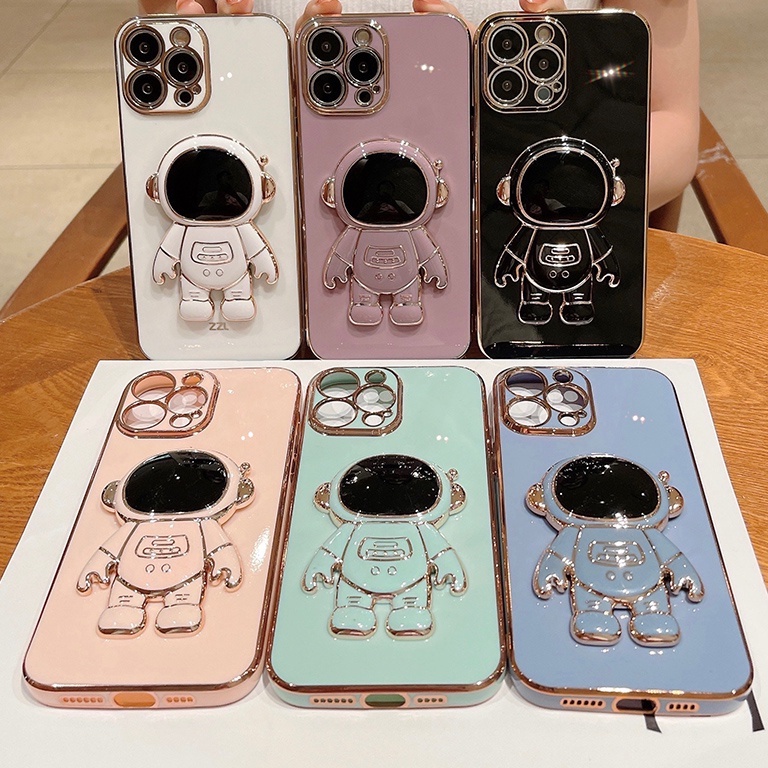 Ốp lưng điện thoại iphone, Ốp điện thoại Phi Hành Gia 3D cho iPhone 6 - 13 proMax - Bluetech