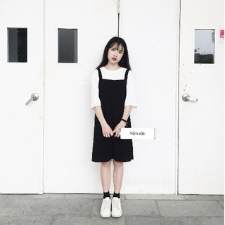 YẾM VÁY ĐEN BASIC ULZZANG - RIÊNG YẾM RỜI