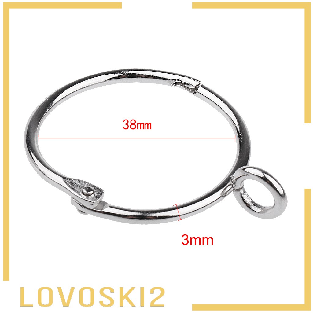 [LOVOSKI2] 12pcs Metal Curtain Eyelet Rings with Opening Design for 38mm Diameter Pole