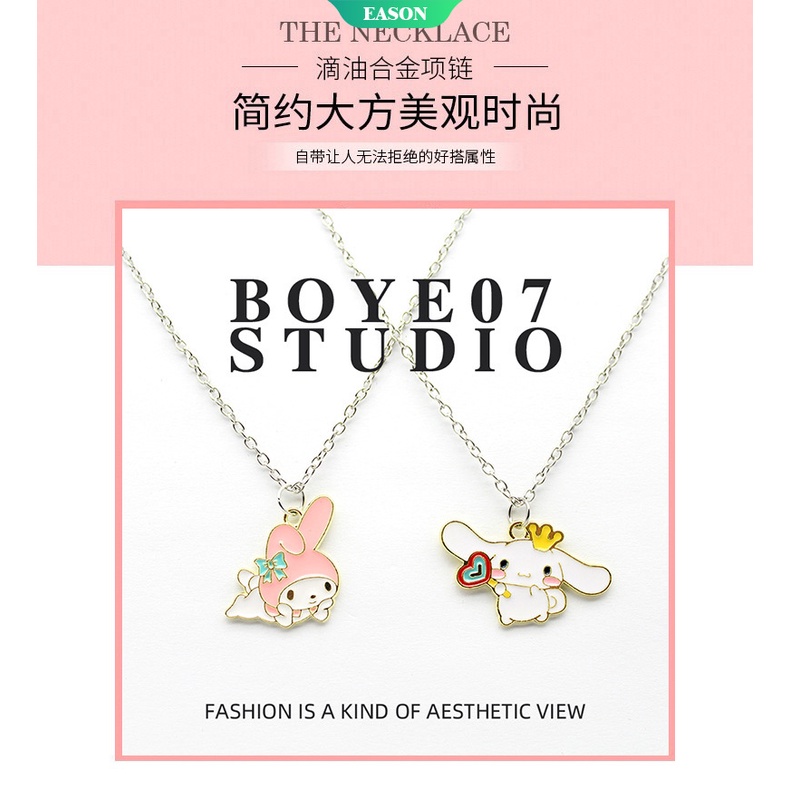Vòng cổ Hợp Kim Mặt Hoạt Hình Cinnamoroll My Melody Đáng Yêu Không Phai Màu Làm Quà Sinh Nhật Cho Nữ