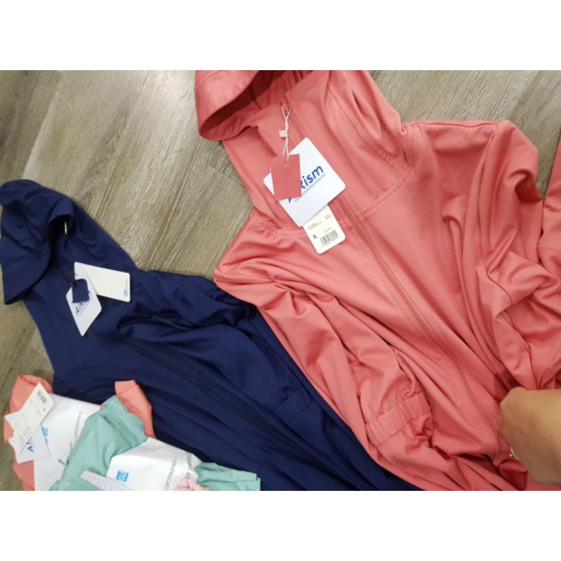 Áo chống nắng dáng dài nữ 2lớp GU