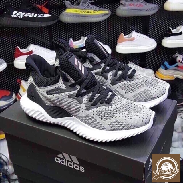 Xả XẢ | Bán Chạy | Giầy thể thao ALPHABOUNCE BEYOND  XÁM TRẮNG MUỐI TIÊU NAM KHO Xịn Nhẩt NEW ✔️ * . ｡ '