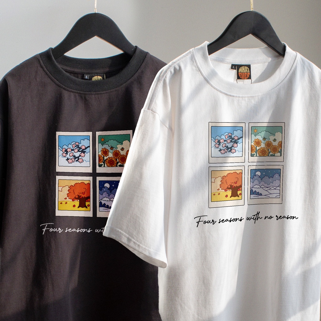 Áo thun unisex nam nữ form rộng vải cotton dày local brand Whatever / Bigbang still life