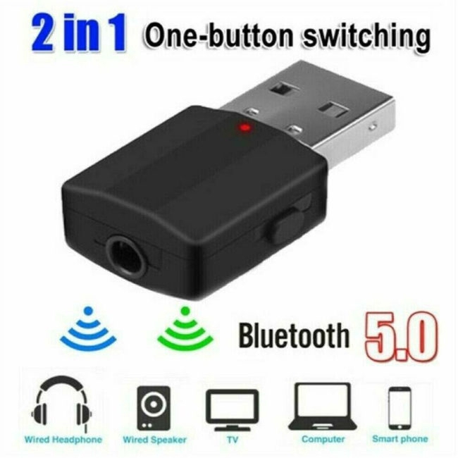 Usb Dongle Thu Phát Bluetooth 5.0 Cho Tv Pc Xe Hơi