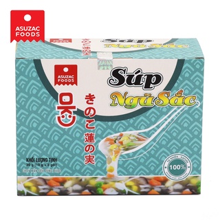 Súp ngũ sắc Asuzac ăn liền hộp 30 g (10 g x 3 gói) - Chay mặn đều dùng được