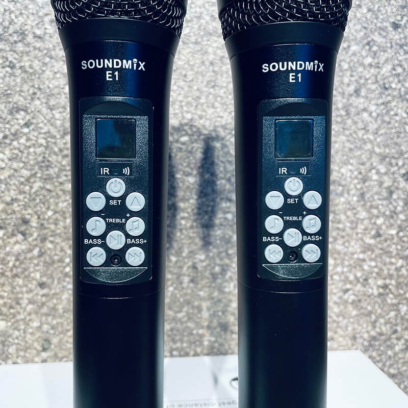 Micro không dây Echo SoundMix E1 - Micro Không Dây Cao Cấp Tích Hợp Bass, Treble và Echo - Hàng Chính Hãng