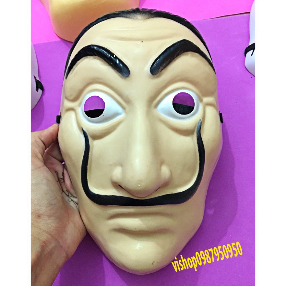 Mặt nạ Money Heist- Salvador Dali Dali mới Salvador Dali Kịch La Casa De Papel Solitaire Nhà Đạo cụ