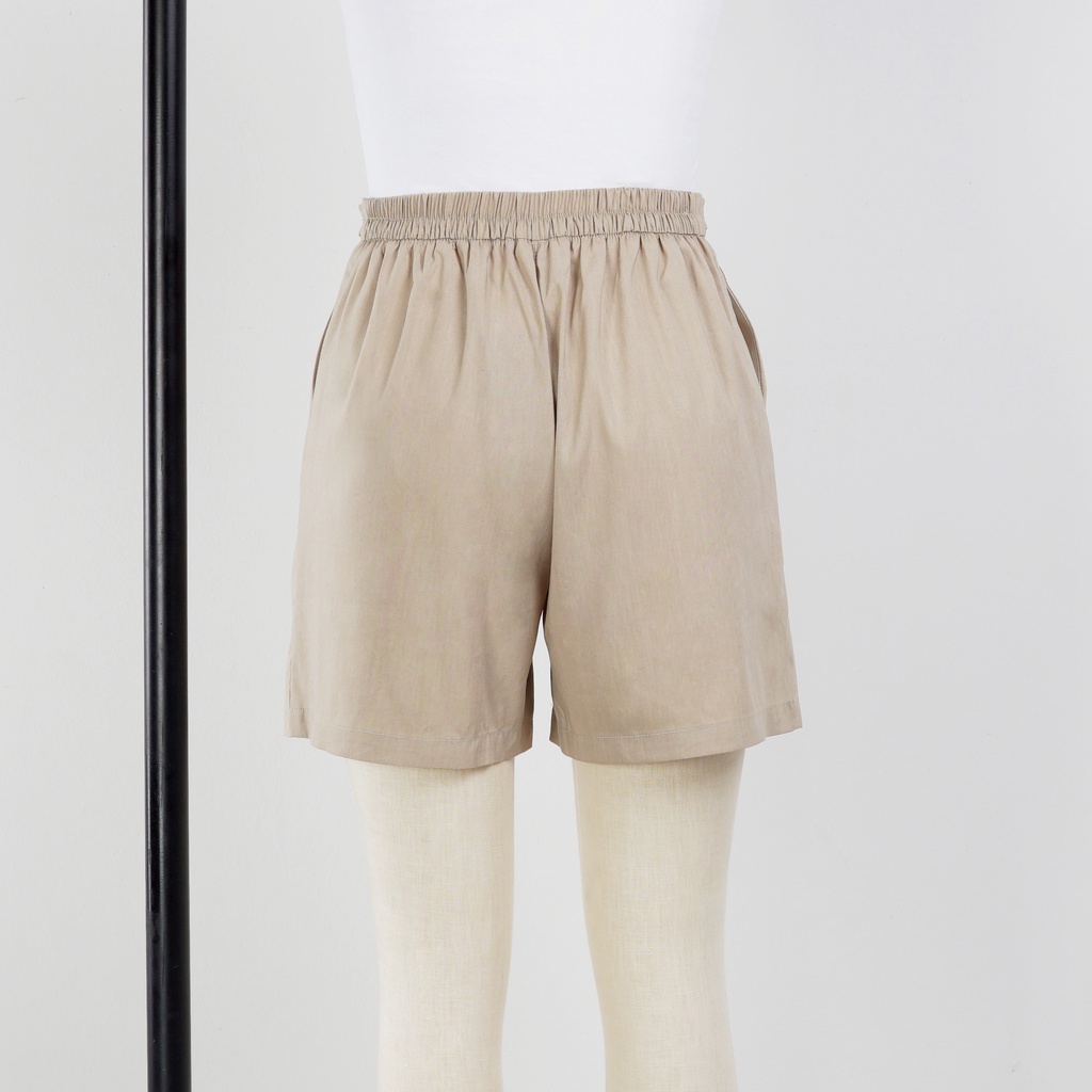 QUẦN SHORT NỮ LINEN CẠP CÀI CÚC