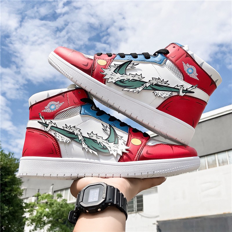 [Mã FAGREEN245 giảm 10% tối đa 30K đơn 99K] Men's summer fashion Naruto casual high-necked sneakers | BigBuy360 - bigbuy360.vn