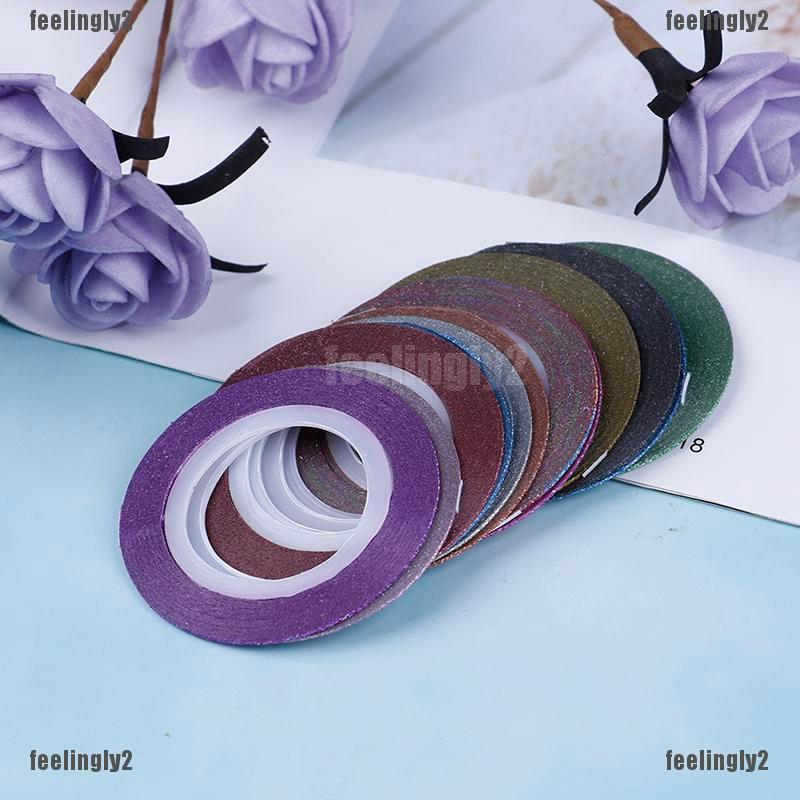 [Hàng mới về] 12 Cuộn băng keo 1mm dùng trang trí móng tay