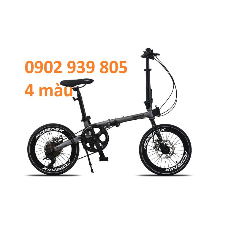 XE ĐẠP GẤP 16 INCH FORNIX F160 KHUNG THÉP 1 đĩa và 8 líp 1m4-1m65 chạy - LHệ Gian Hàng để nhận KM Ạ