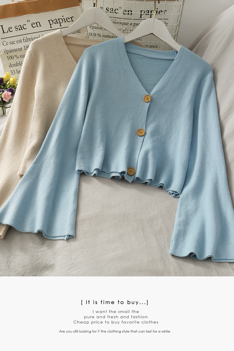 Áo Cardigan Dệt Kim Tay Ngắn Cổ Chữ V Thời Trang Mùa Hè 2020 Cho Nữ | BigBuy360 - bigbuy360.vn