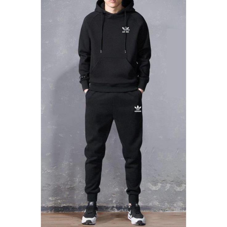 Bộ nỉ nam Adidas có mũ dày mặc cực ấm, set đồ nam Thu Đông Nam cao cấp, bộ quần áo adidas thể thao nam ⚡ Đẹp