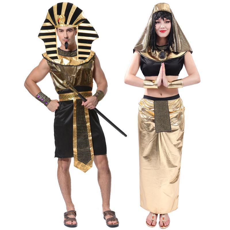 Trang Phục Hóa Trang Halloween Nữ Hoàng Pharaoh Ai Cập Cho Nam Và Nữ