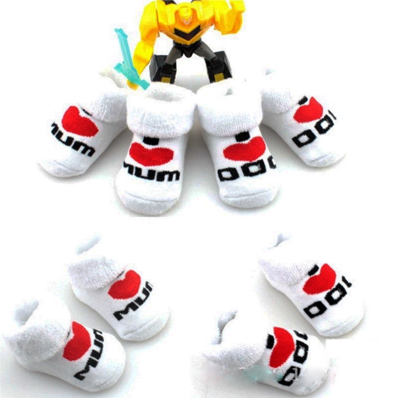 ♛BA♚Hot Baby Kids Girls Boys Princess LOVE MUM DAD Cotton Short Ankle Socks 0-6M New