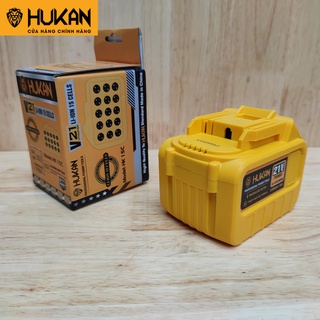 Pin máy khoan, máy siết bulong HUKAN 15cell 21V Li-ion chân pin phổ thông cho dòng máy khoan, siết, mài, cưa pin