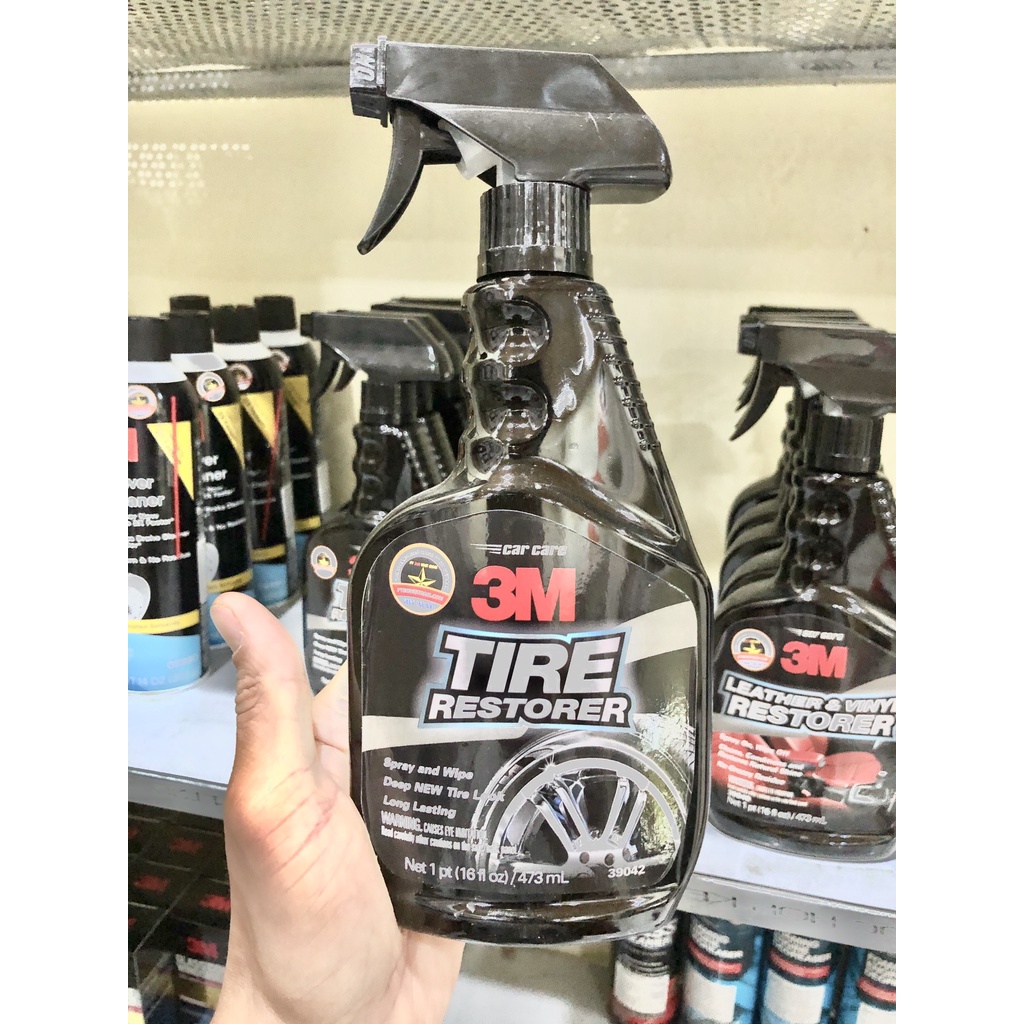 Chai xịt chăm sóc lốp phục hồi cao su 3M tire restorer pn39042