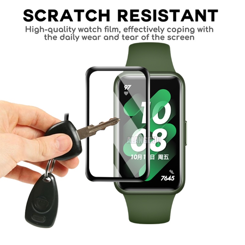 Set 3 Miếng Dán Cường Lực Cong 3D Bảo Vệ Màn Hình Cho Đồng Hồ Thông Minh Huawei Band 8 7 6 4 Pro Huawei Watch Fit 2 New Mini Honor Band 7 6