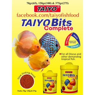 T49 -TAIYO BITS COMPLETE  70g - Thức ăn hàng ngày dành cho cá bảy màu và các loại cá nhỏ khác