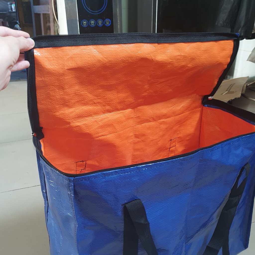 Túi bạt - túi dứa có dây kéo đựng đồ chịu tải trên 20kg - nhiều size - bạt chính hãng Tú Phương