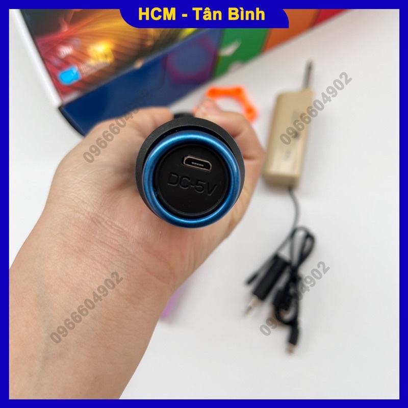 Bộ mic không dây đa năng pin sạc W108 dành cho loa kéo âm ly