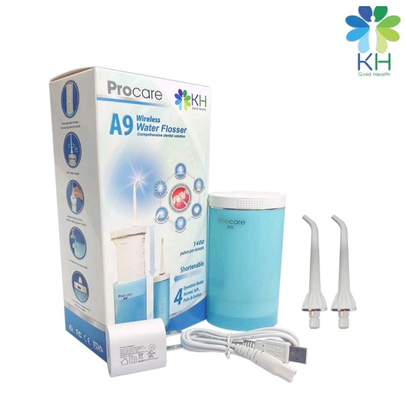 Máy tăm nước Procare A9 và Procare A9 New ⚡ Bảo hành 12 tháng ⚡ Tặng quà Giúp làm sạch mảng bám kẽ răng hiệu quả