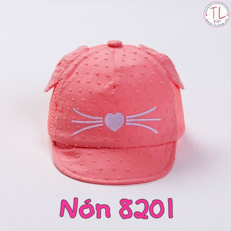 NÓN CHO BÉ - NÓN LƯỠI TRAI TAI MÈO XINH XẮN